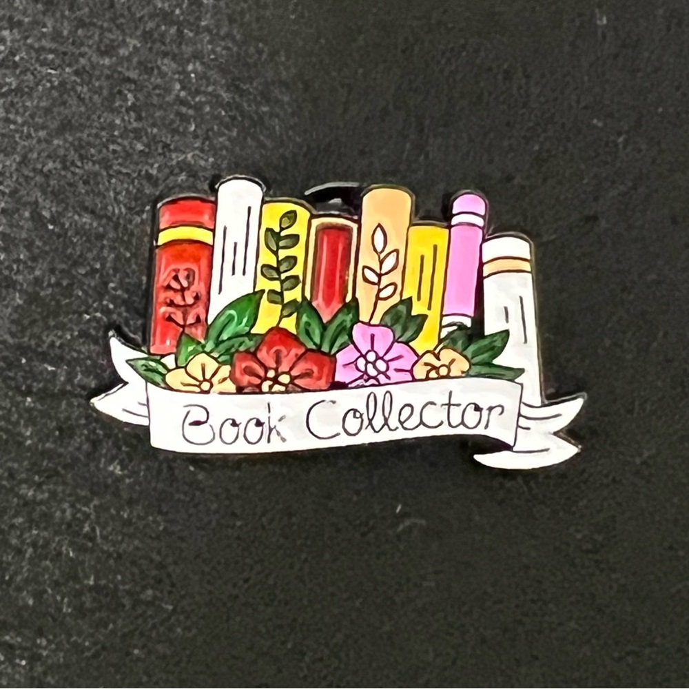 Book Collector Enamel Pin